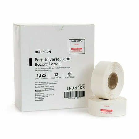 MCKESSON Performance Sterilization Label, 3/4 x 1-1/8 Inch, 12PK 73-URL012R